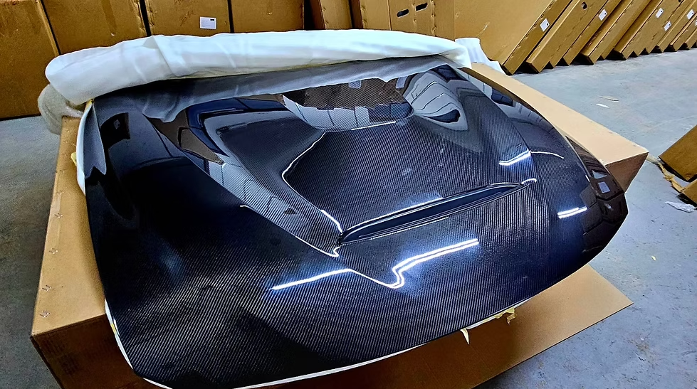 Carbon fiber BMW F32 hood with GTS Styling