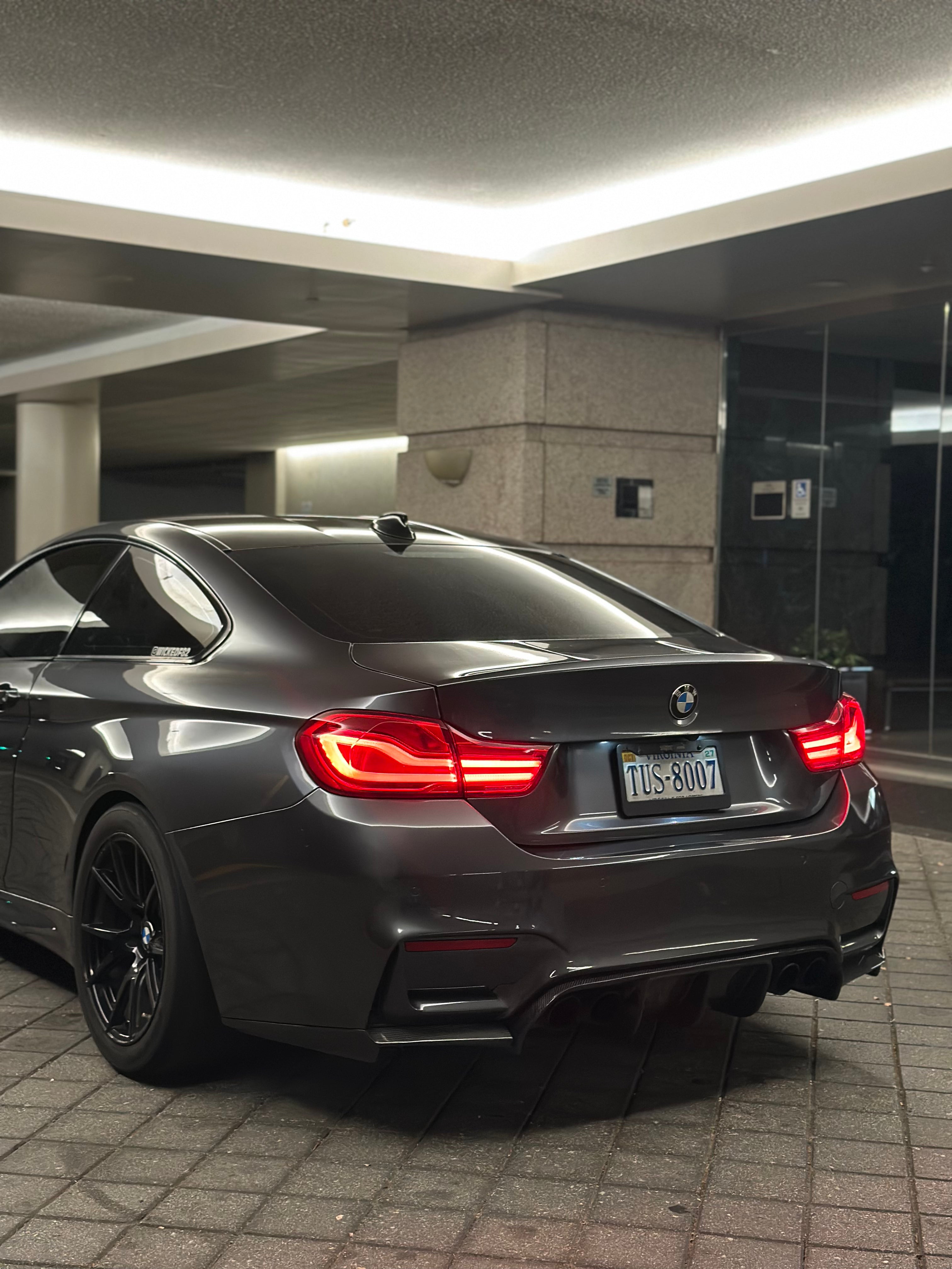 F 82 Rear Diffuser Full Length V Style 3-Piece Dry Carbon Fiber Rear Diffuser - F80 M3 / F82 M4 ...