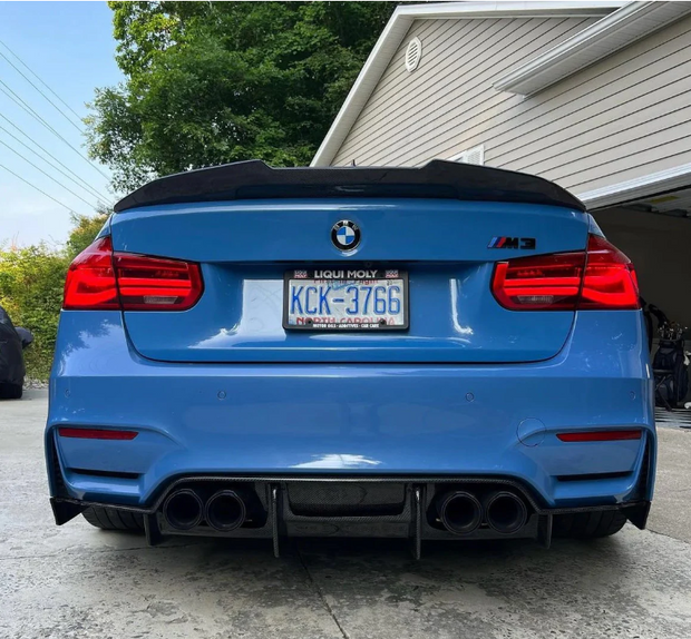 PSM Style Carbon Fiber Rear Diffuser 4-Piece - F80 M3 / F82 M4