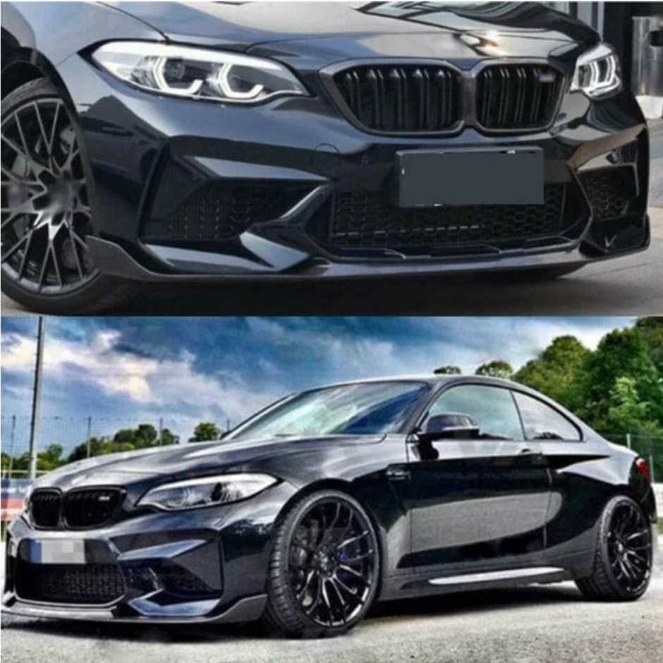 CS Style Gloss Black Front Lip - F87 M2