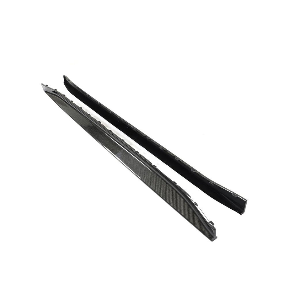 3D Style Dry Carbon Fiber Side Skirt Extensions - G80 M3